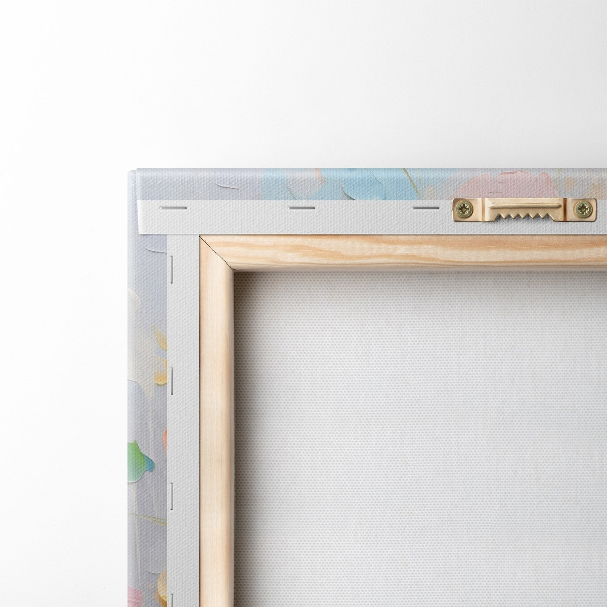 Buchet abstract pastel — verso