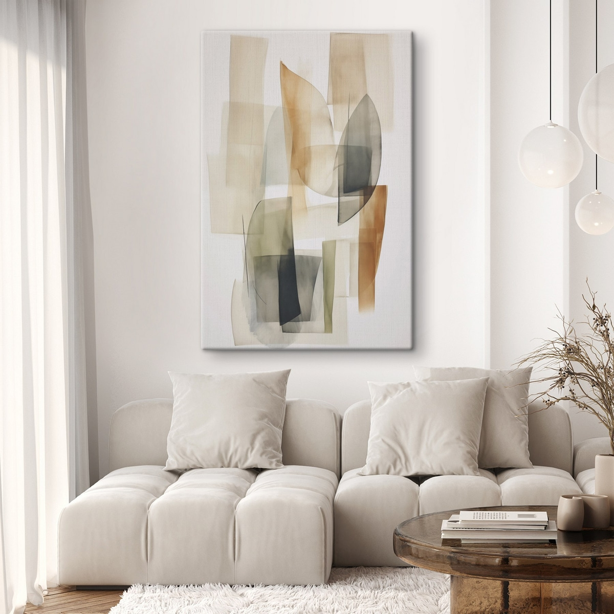 Pete abstracte, stil acuarelă — interior 1