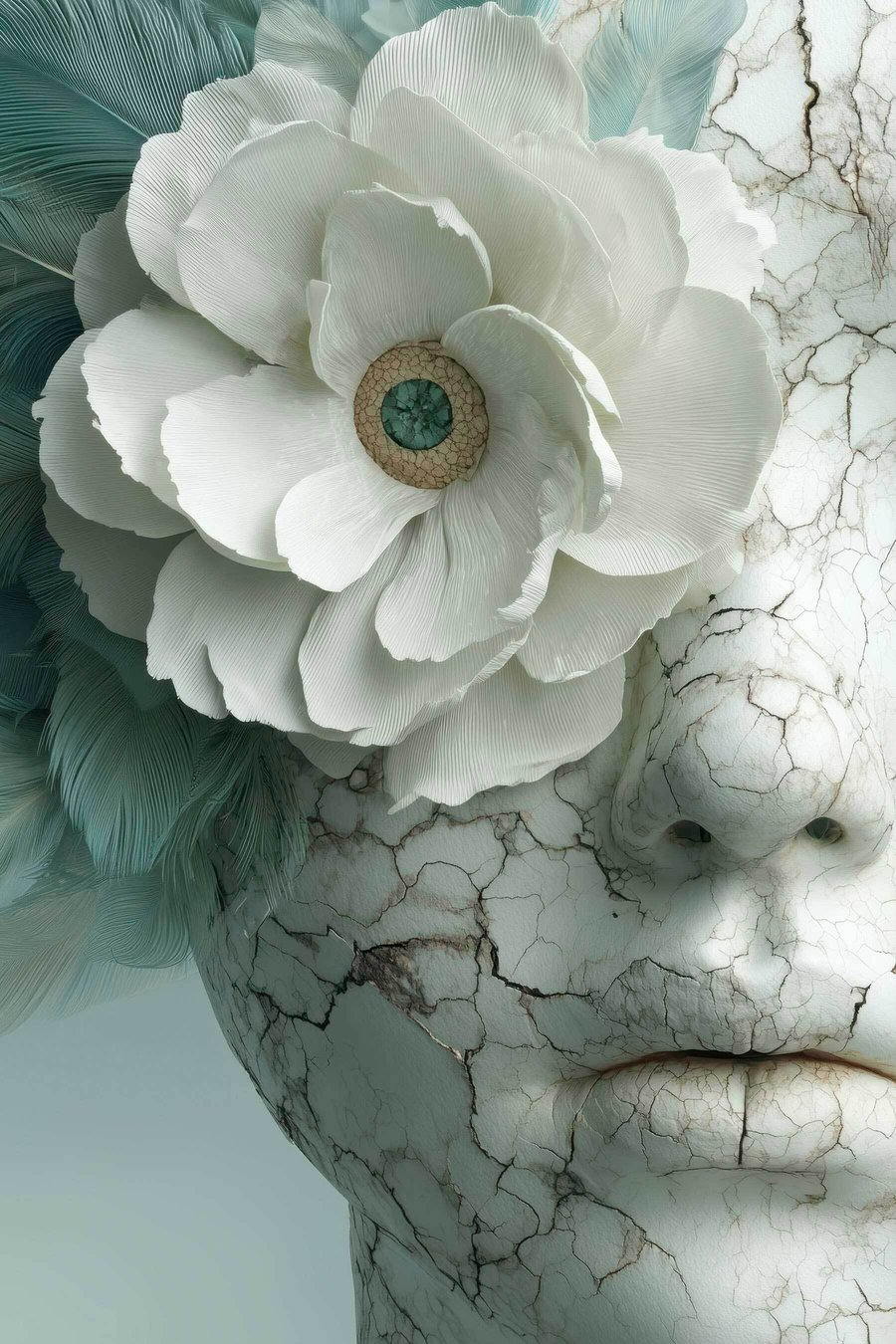 Fată cu floare — design complet
