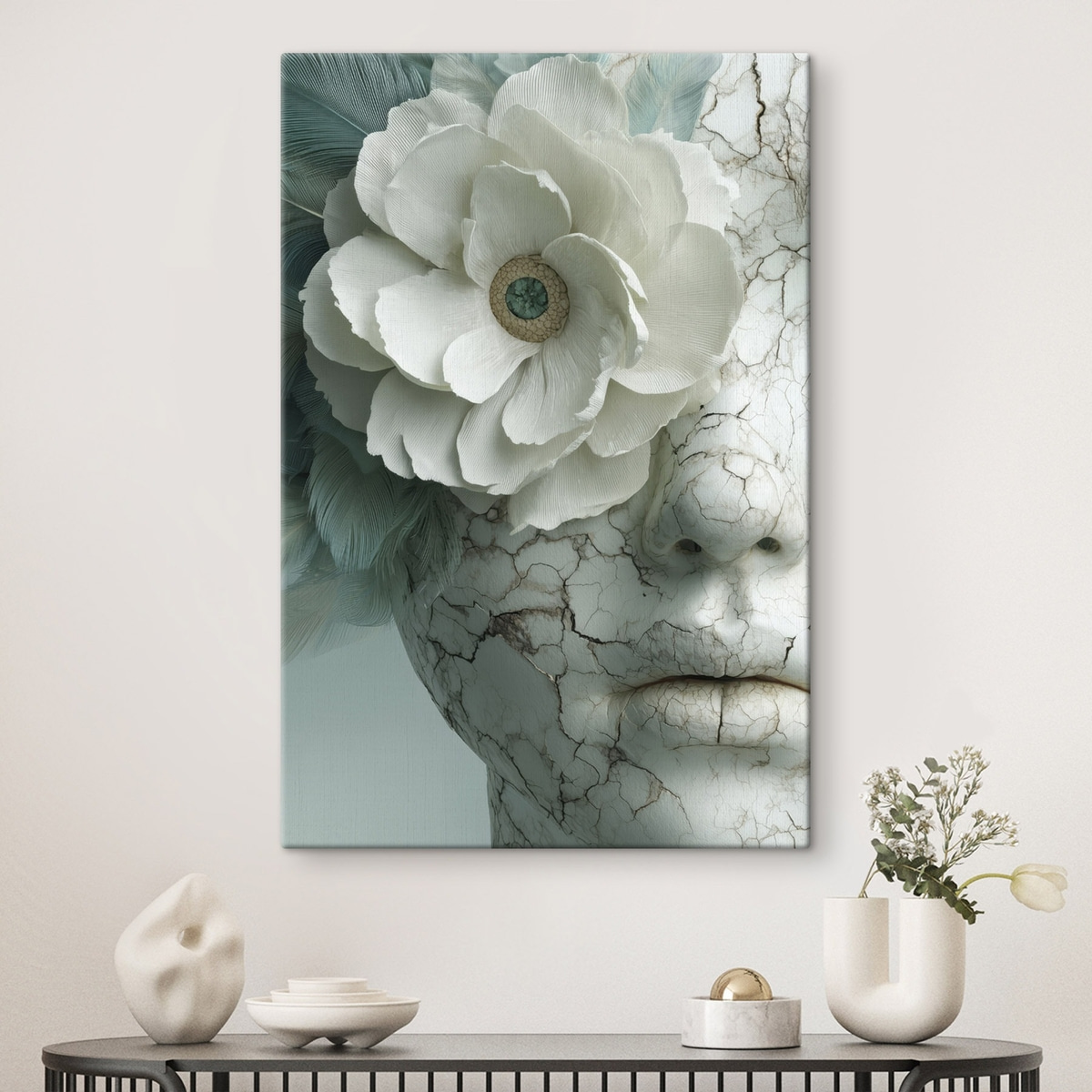 Fată cu floare — interior 1
