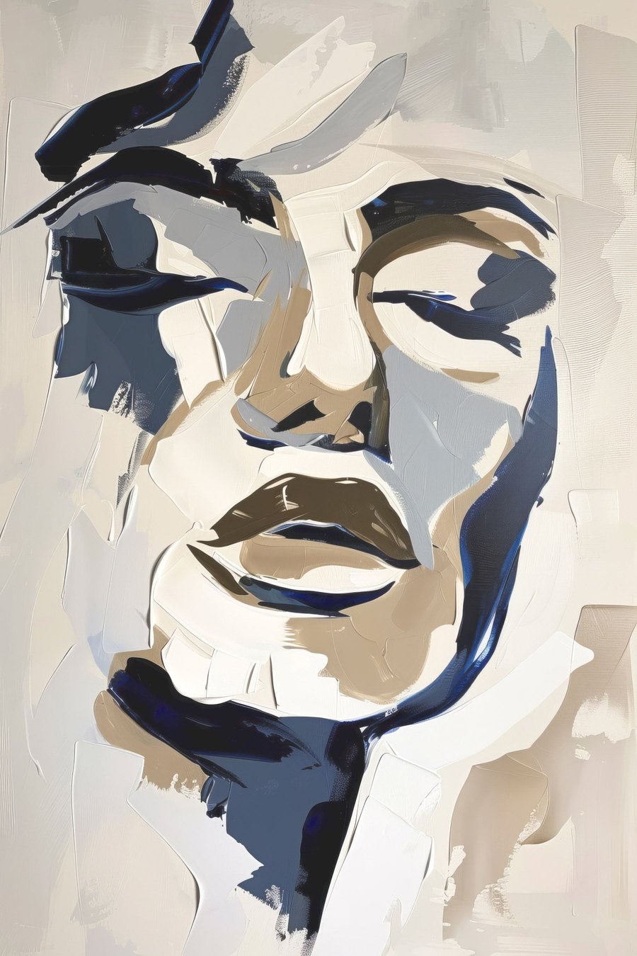 Portret cu tușe imitate — design complet