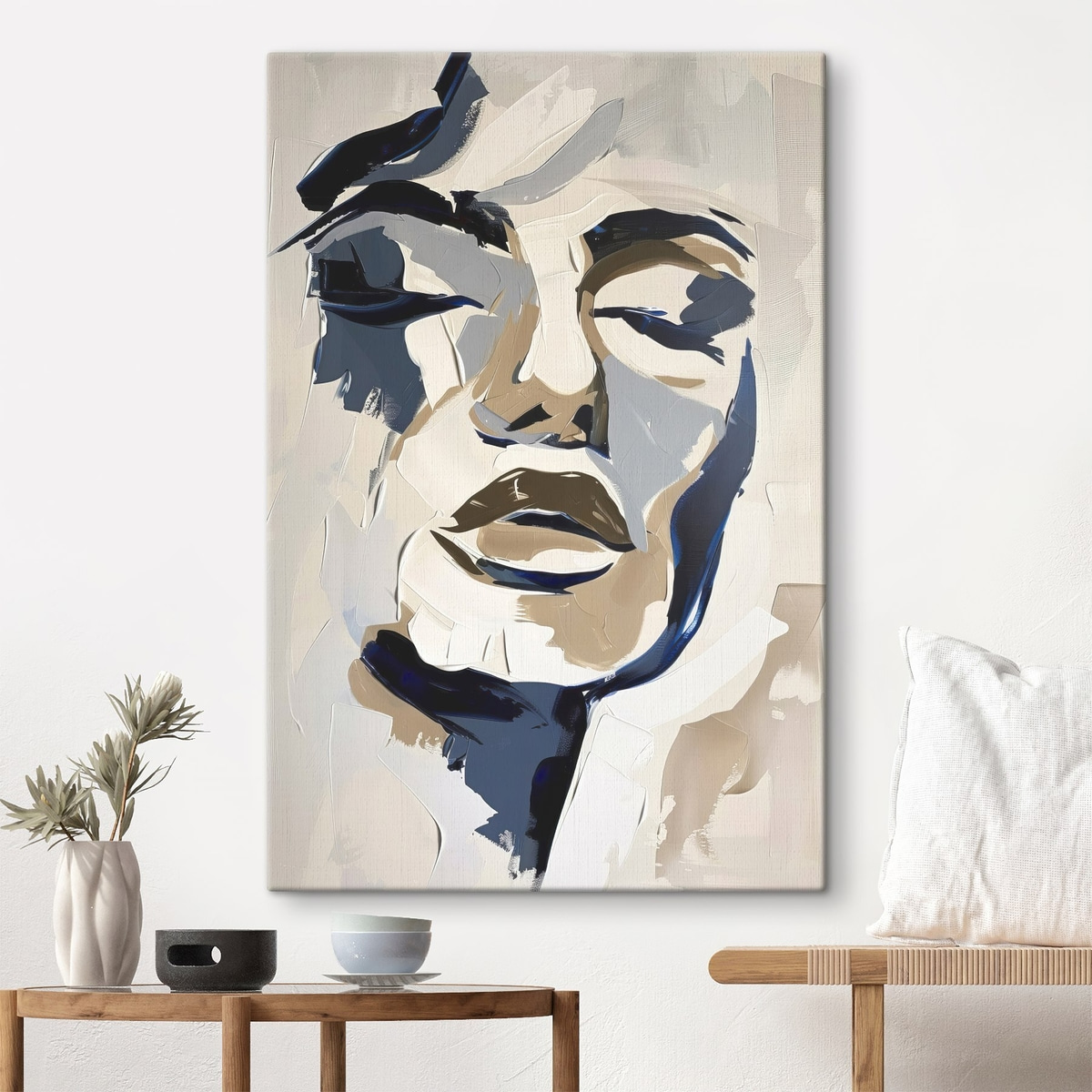 Portret cu tușe imitate — interior 3