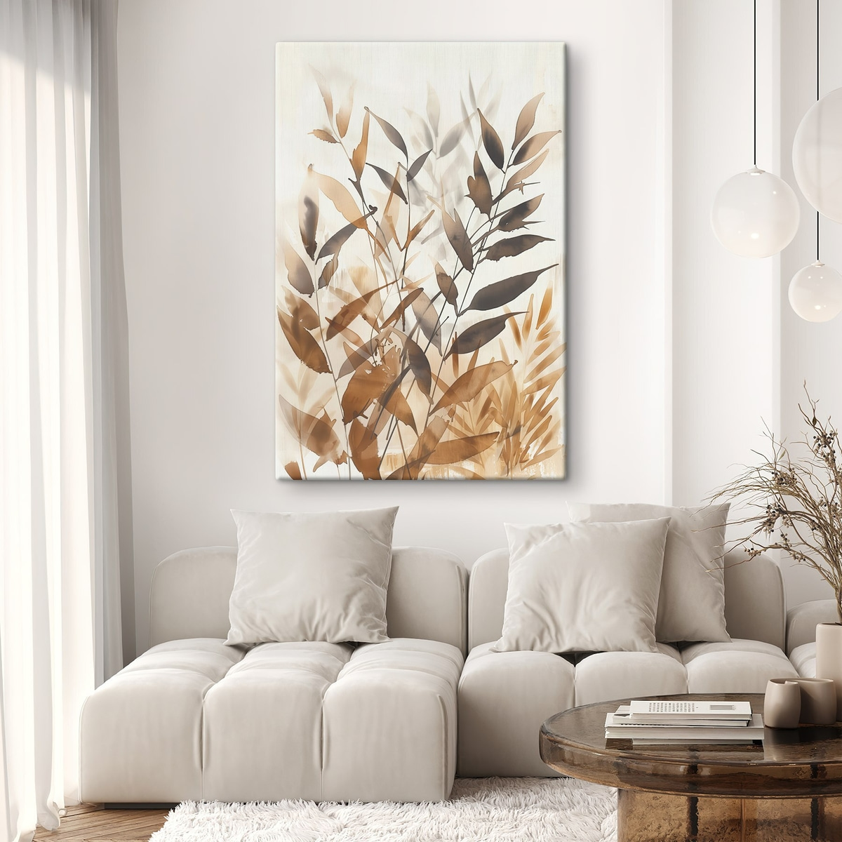 Ramuri delicate cu frunze — interior 1