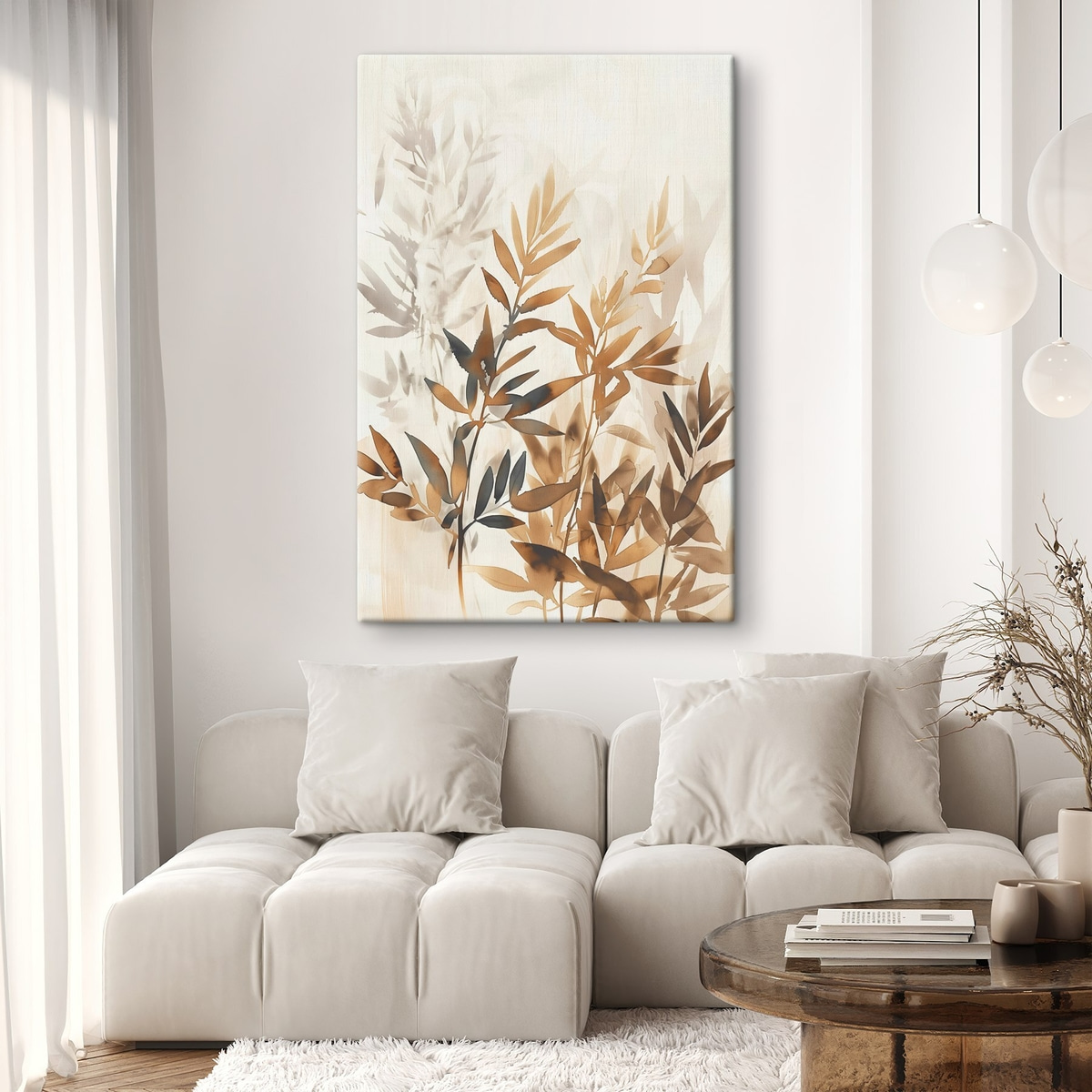 Ramuri delicate cu frunze — interior 3