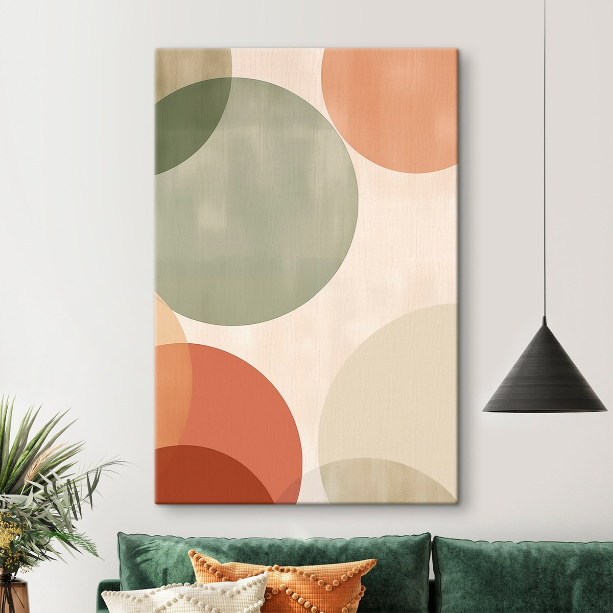 Cercuri abstracte mari — interior 1