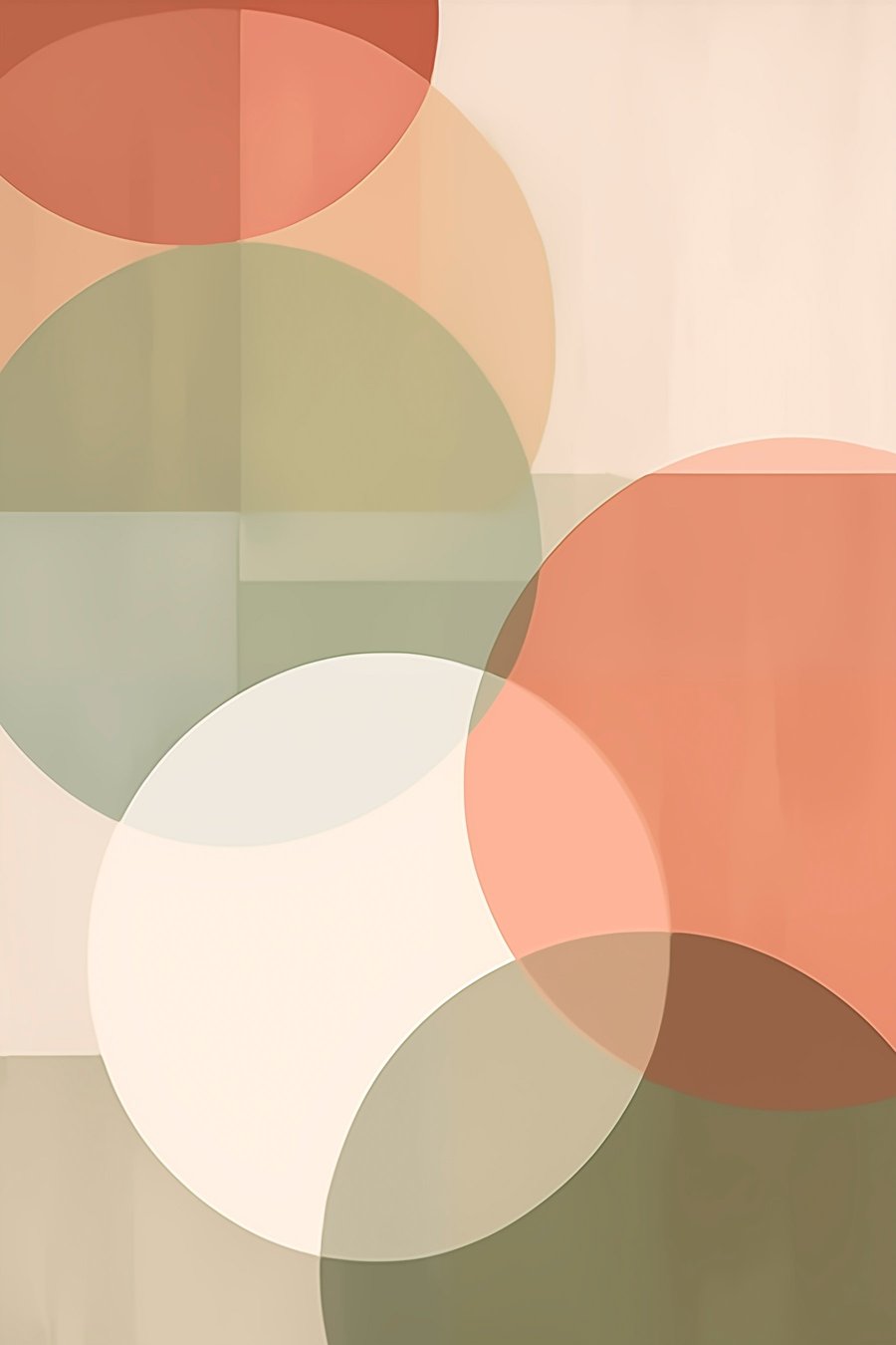 Cercuri abstracte mari — design complet