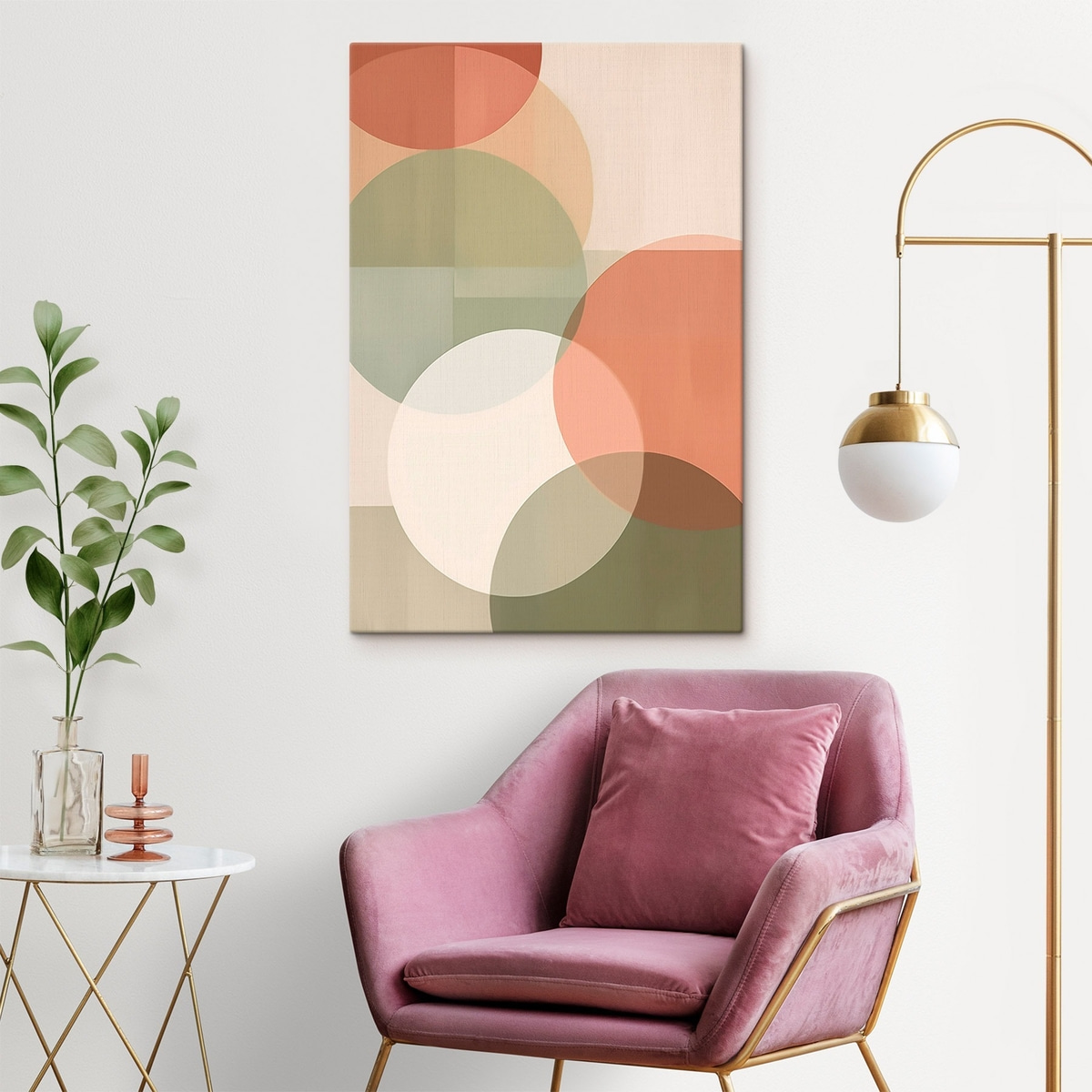 Cercuri abstracte mari — interior 1