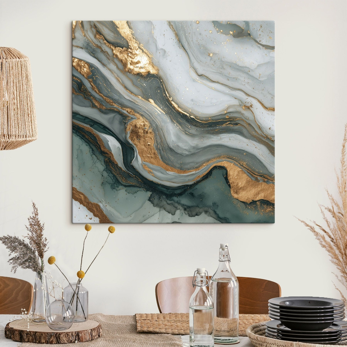 Efect de marmură abstract — interior 3
