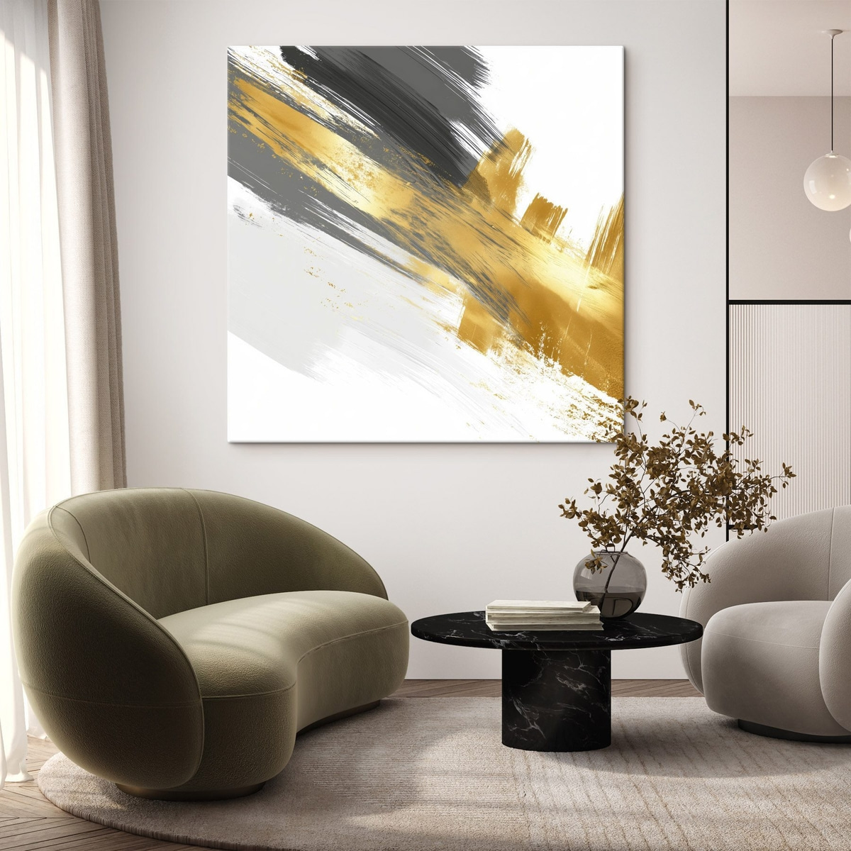 Artă modernă, tușe rapide — interior 1