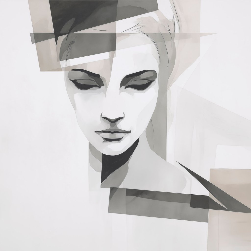Portret abstract — design complet