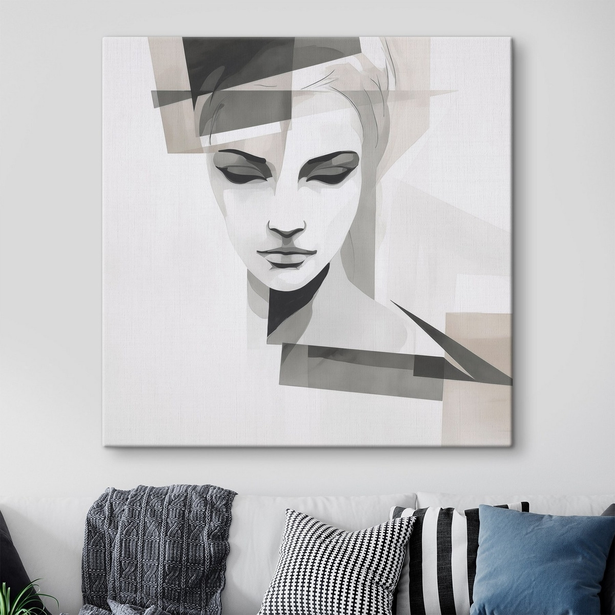 Portret abstract într-un interior