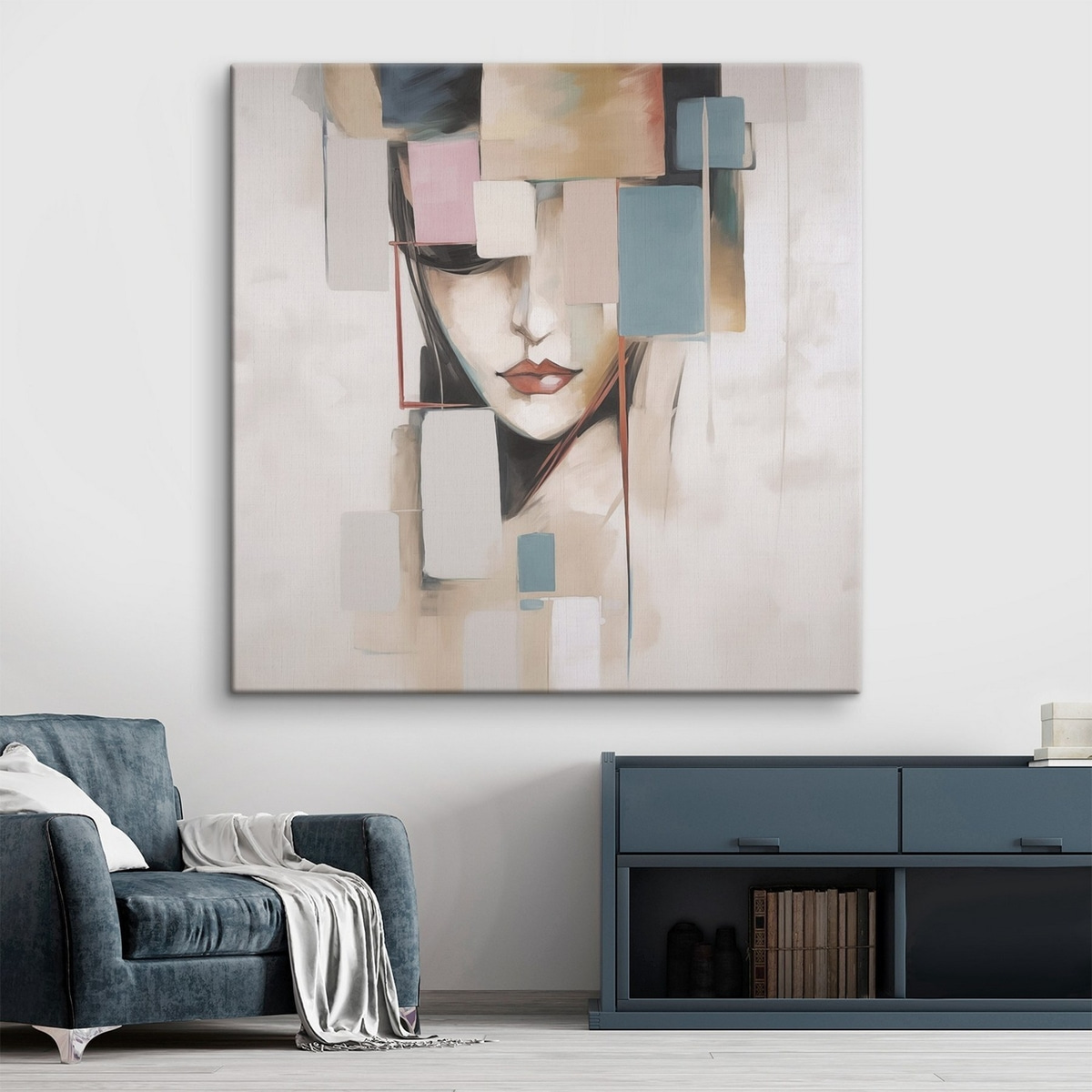 Portret pictural abstract — interior 1