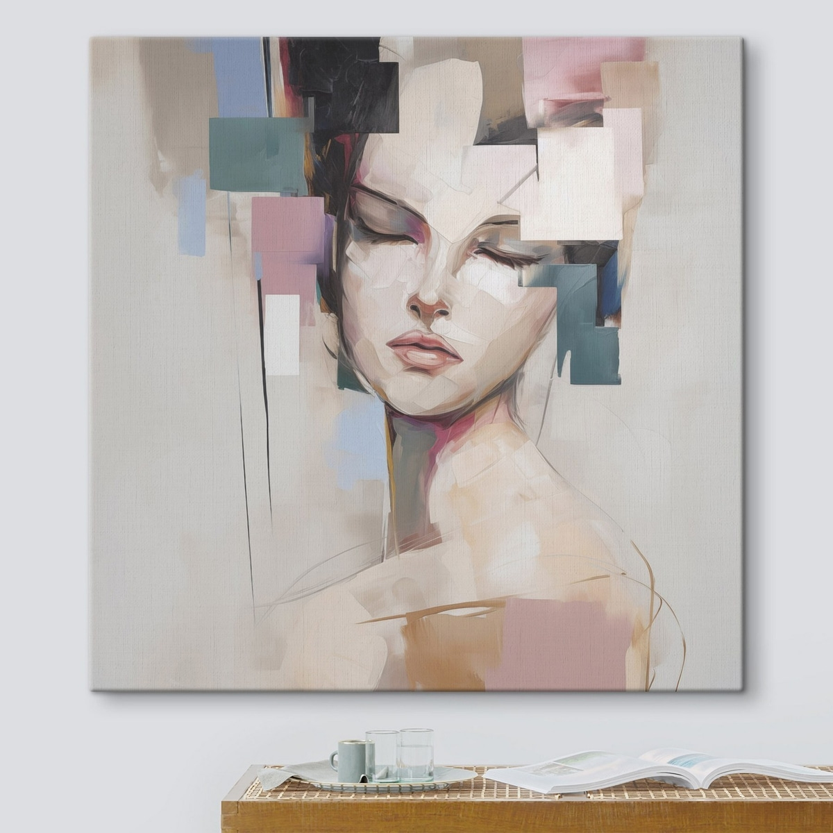 Portret pictural abstract — interior 2