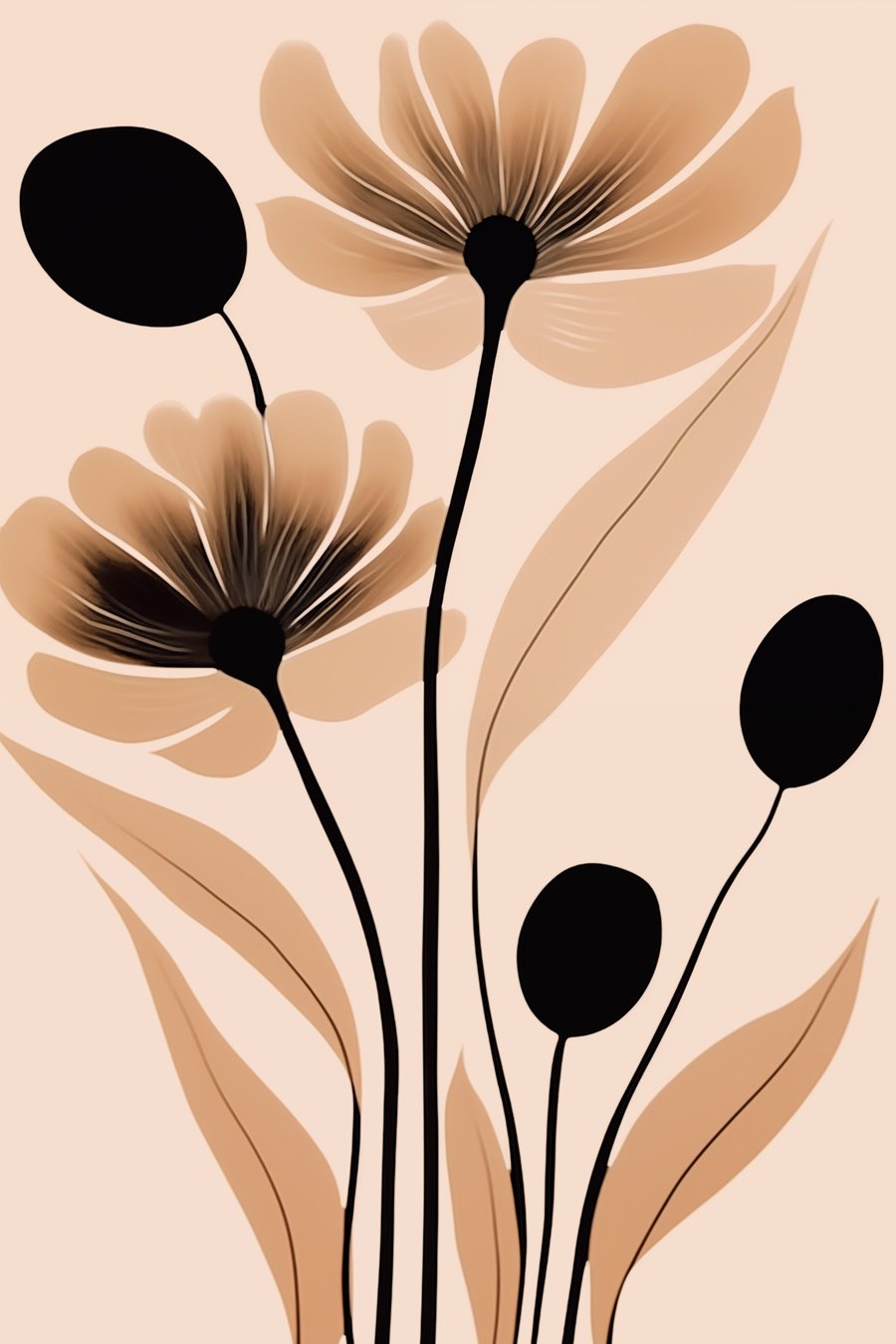 Flori abstracte — design complet