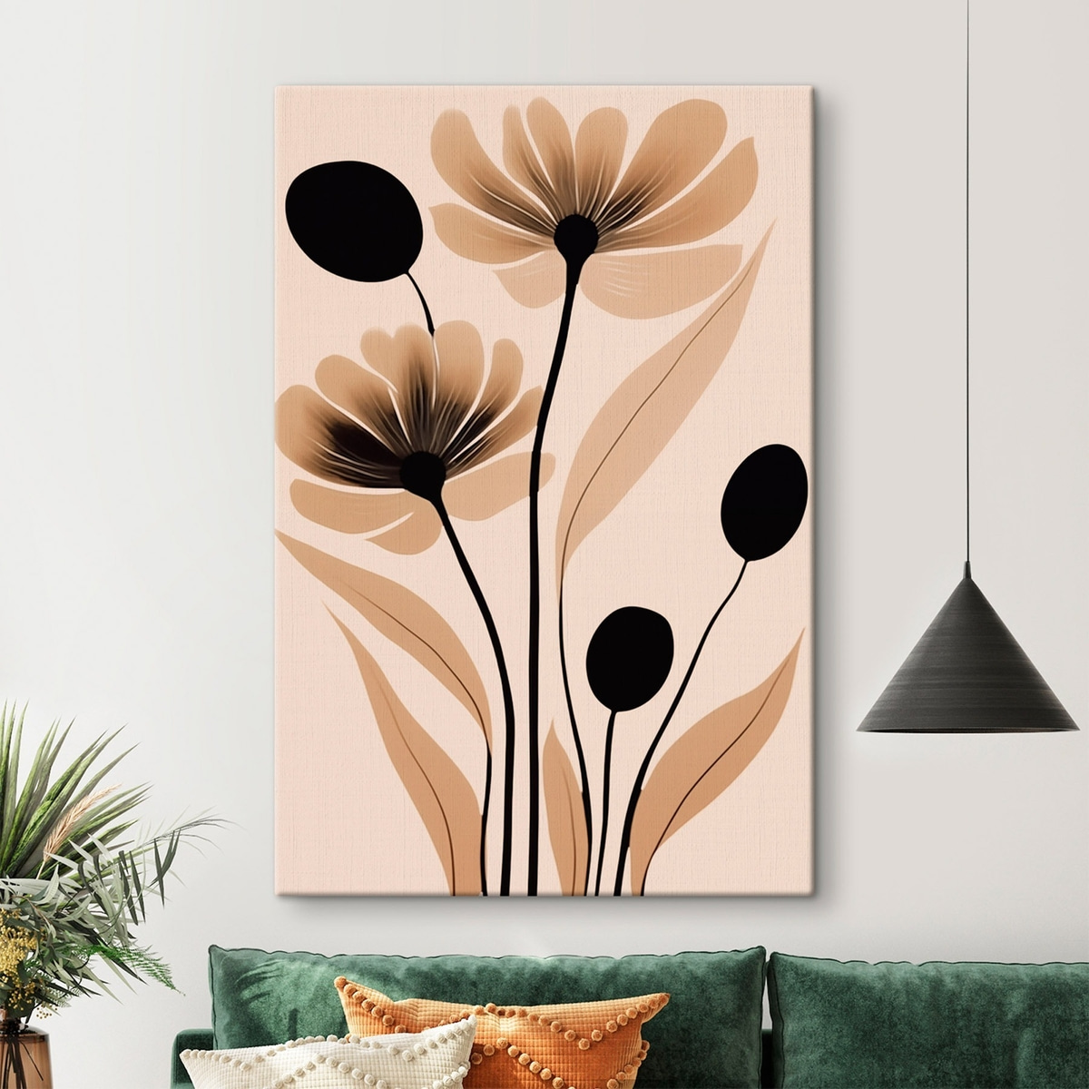 Flori abstracte — interior 1