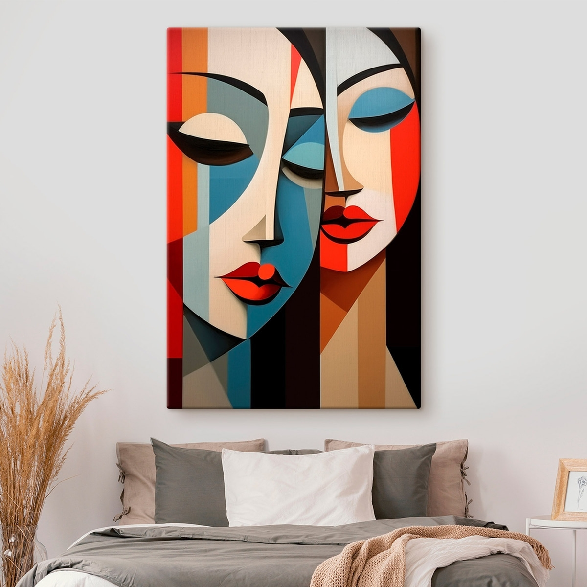 Portret geometric de femeie — interior 2
