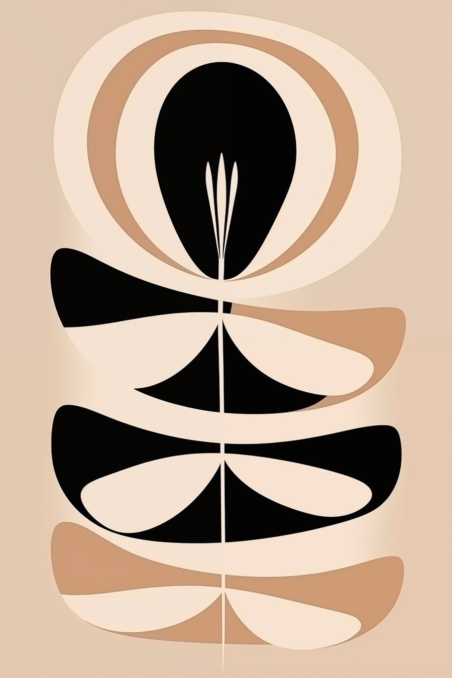 Floare abstractă — design complet