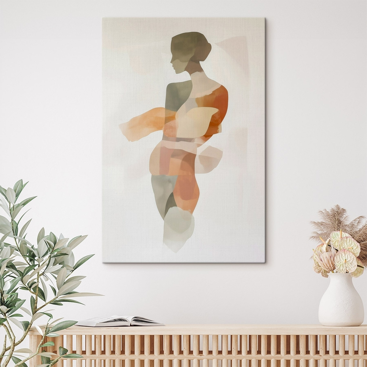 Siluetă feminină abstractă — interior 1