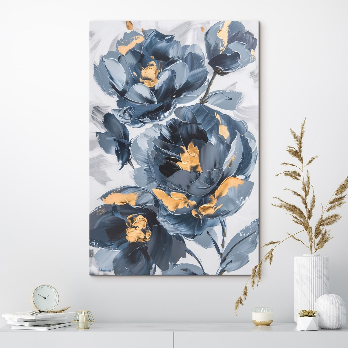 Flori abstracte mari — interior 3