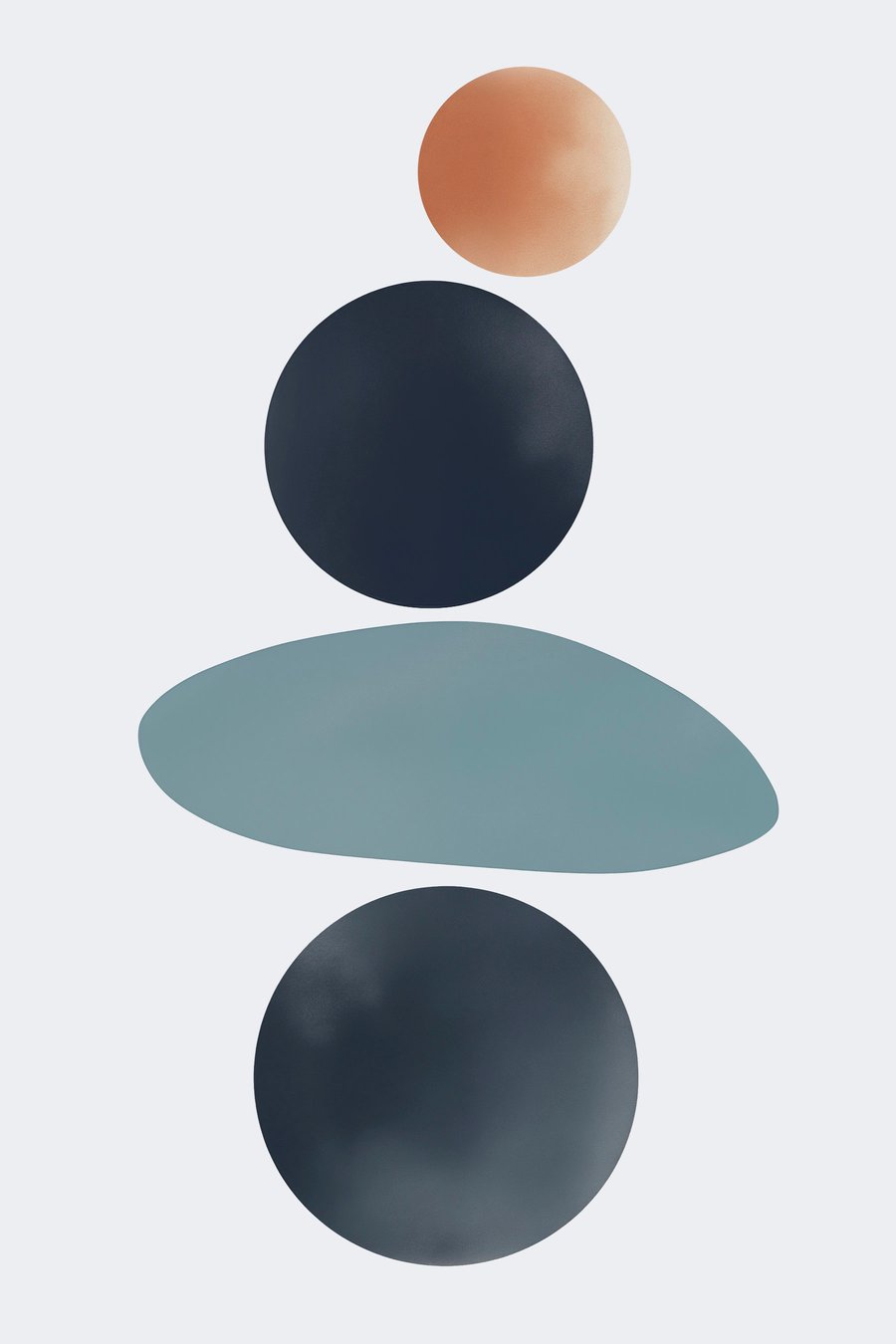 Pete rotunde abstracte — design complet