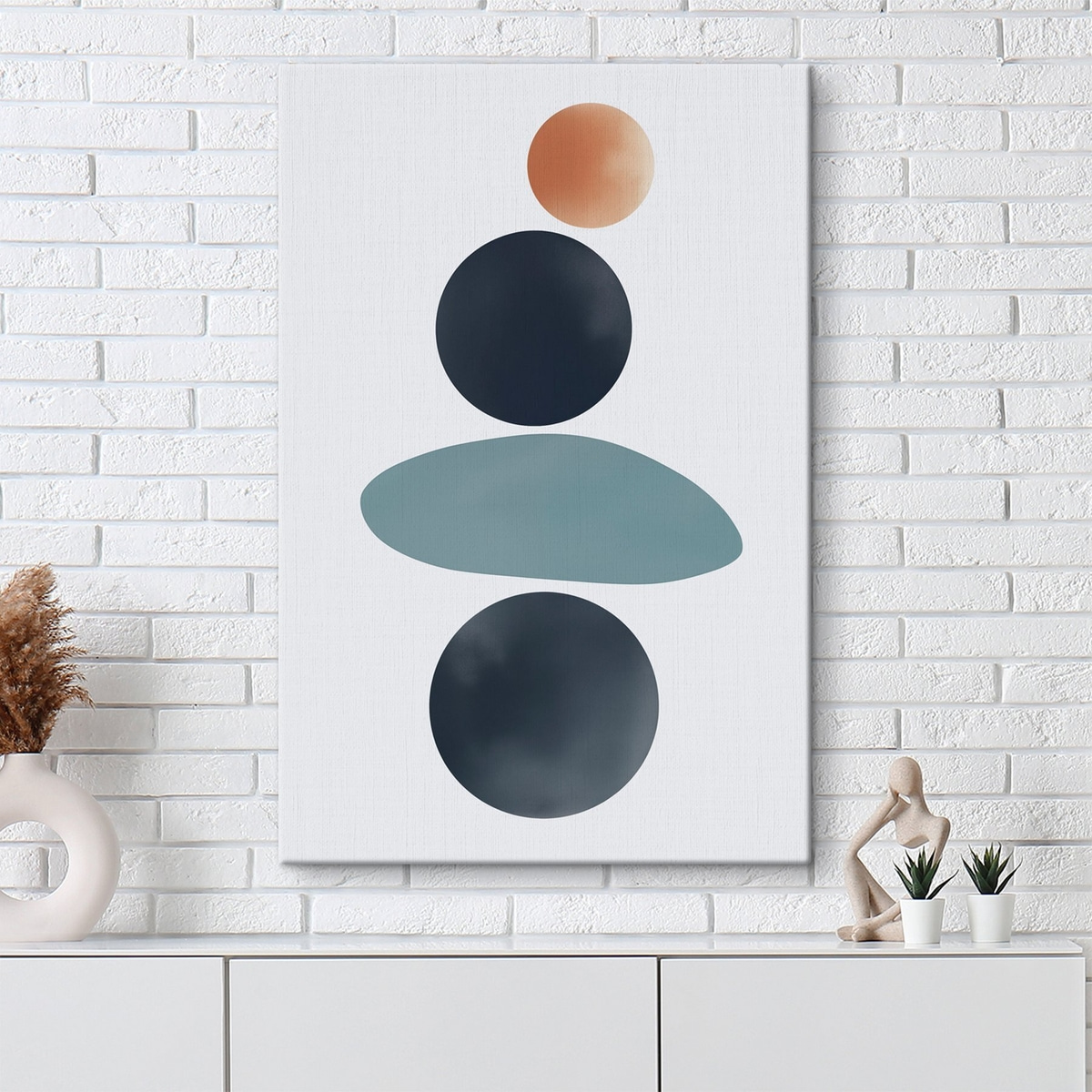 Pete rotunde abstracte — interior 1