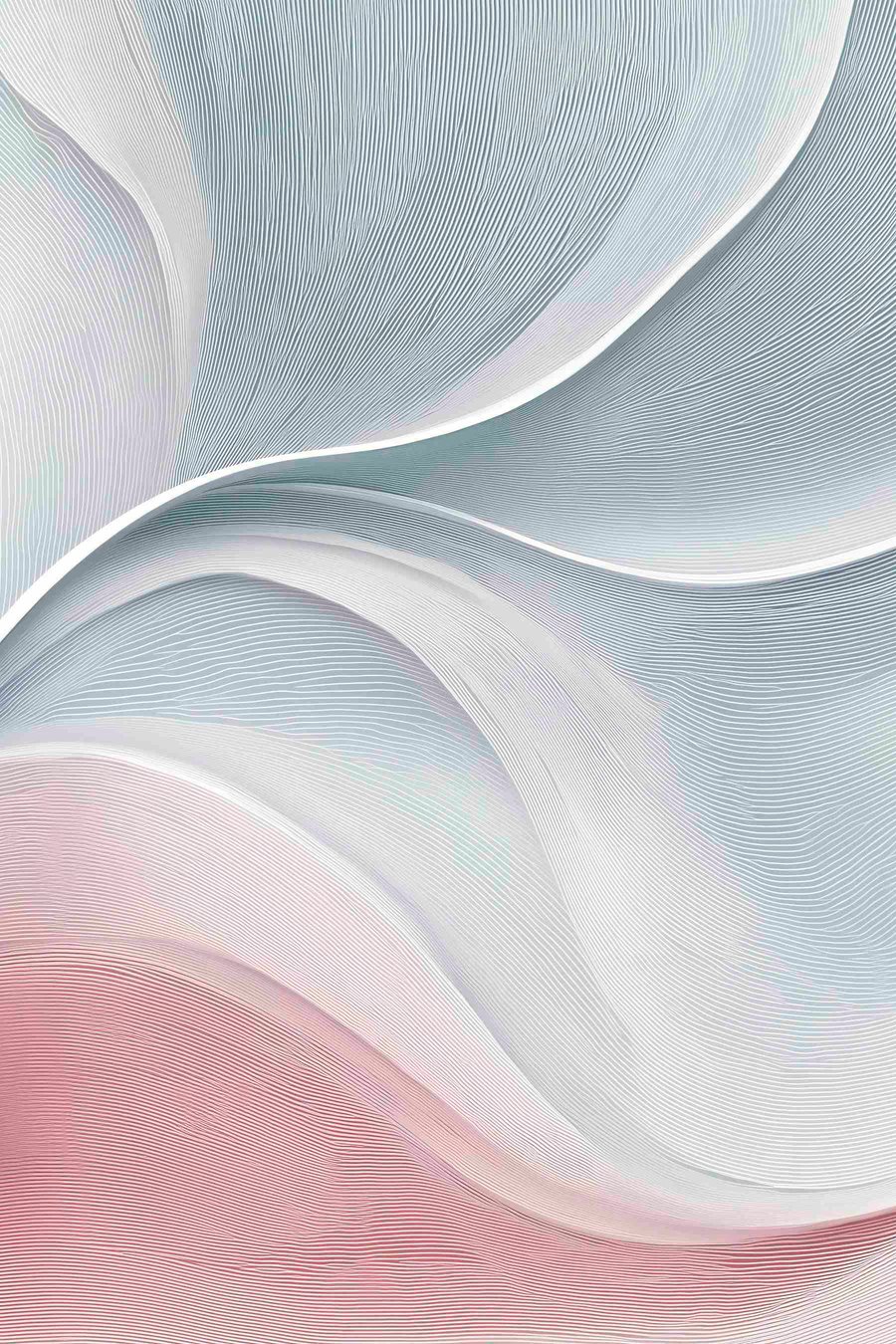 Valuri abstracte roz-bej — design complet