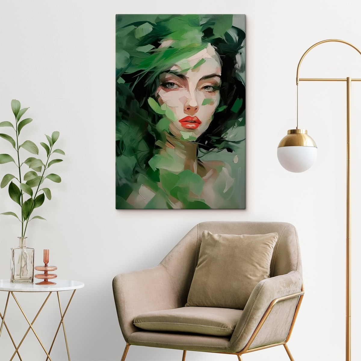 Portret abstract de femeie — interior 1