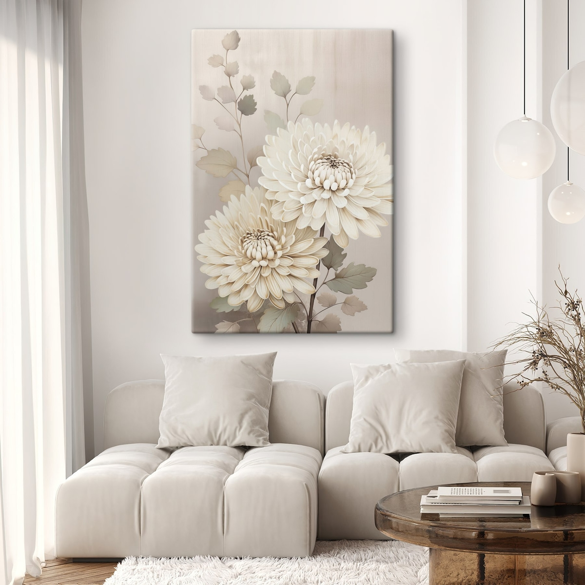 Crizanteme abstracte — interior 2