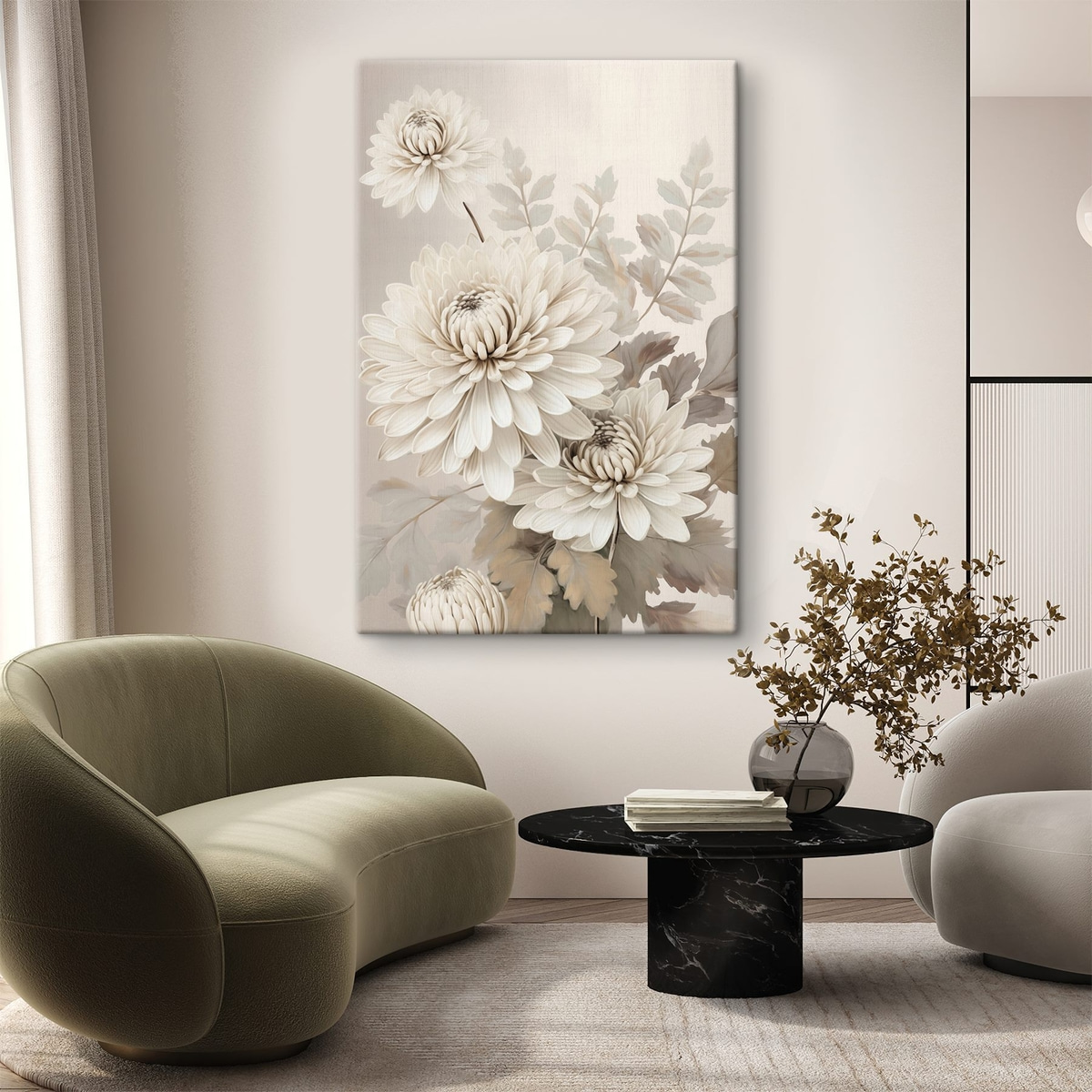 Crizanteme abstracte — interior 3