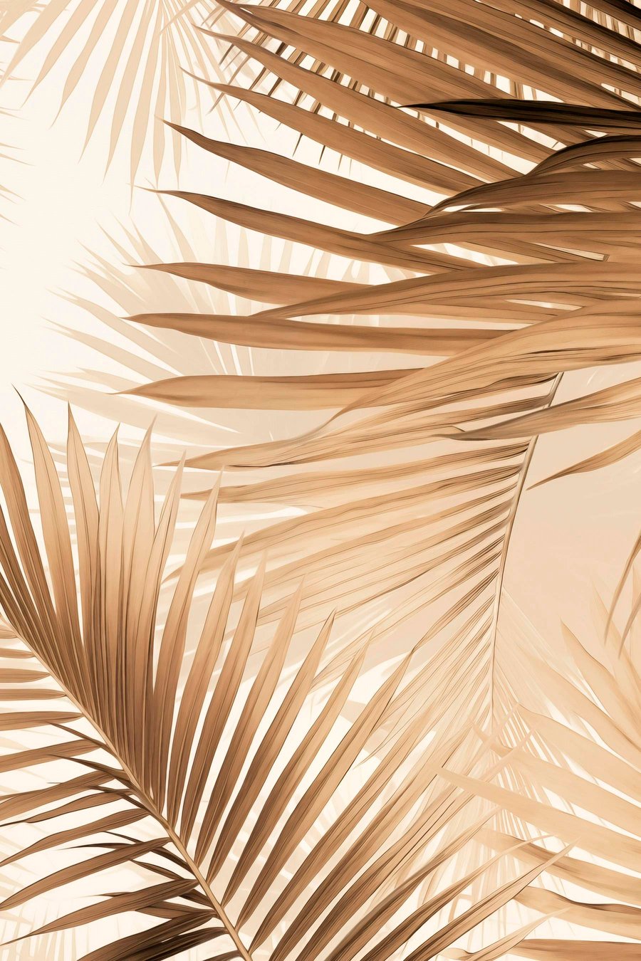 Palmier abstract maro — design complet