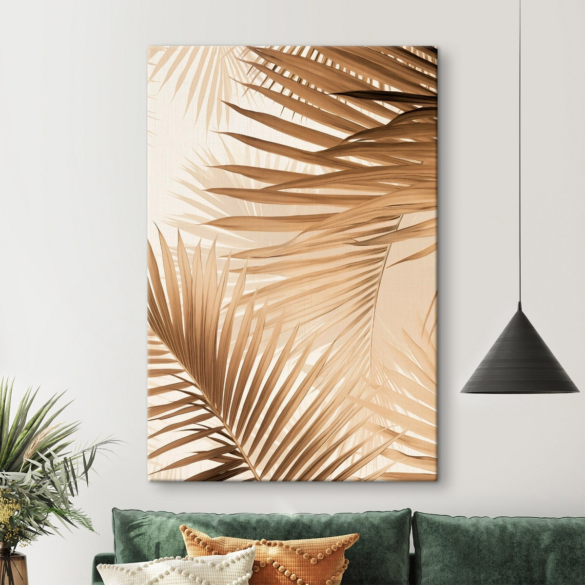 Palmier abstract maro — interior 1