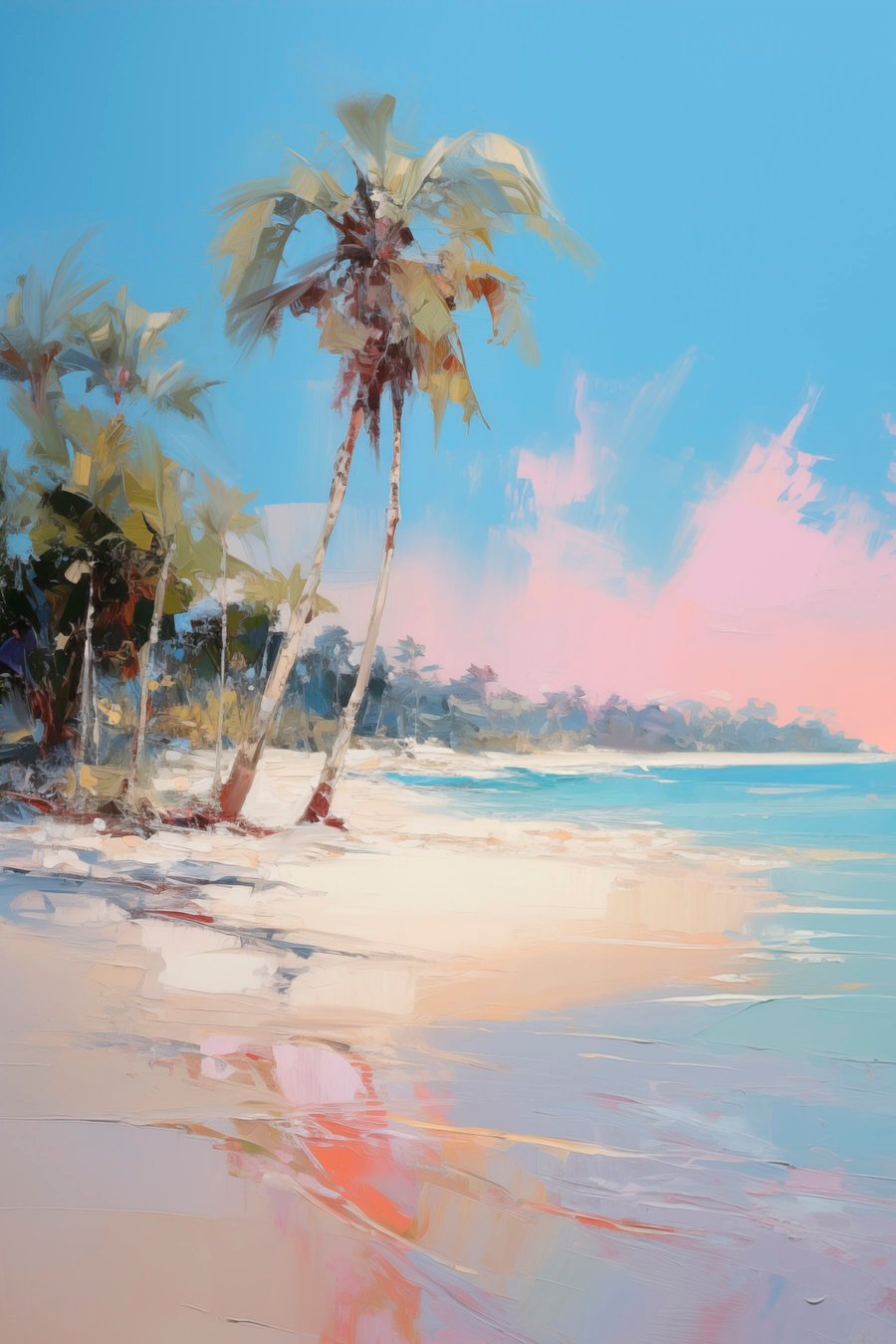 Plajă tropicală, nisip alb — design complet