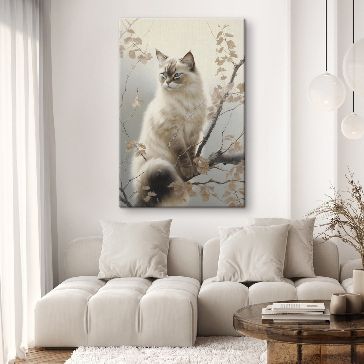 Pisică pe creangă — interior 2