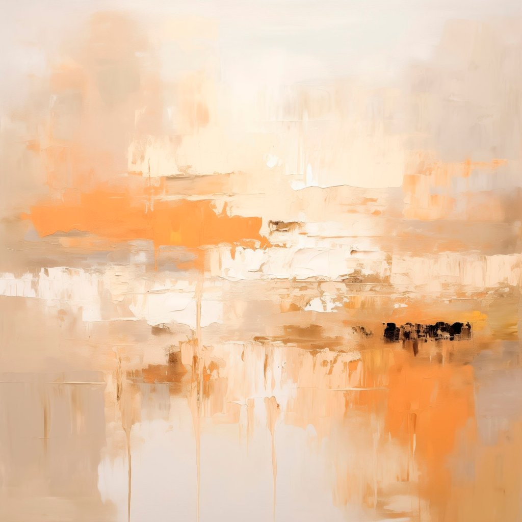 Peisaj abstract portocaliu — design complet