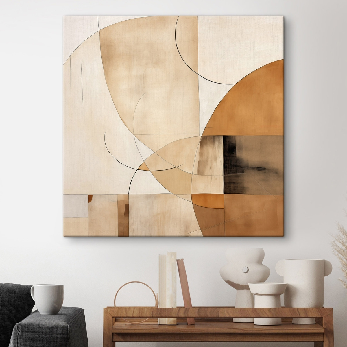 Geometrie cu linii curbe — interior 1