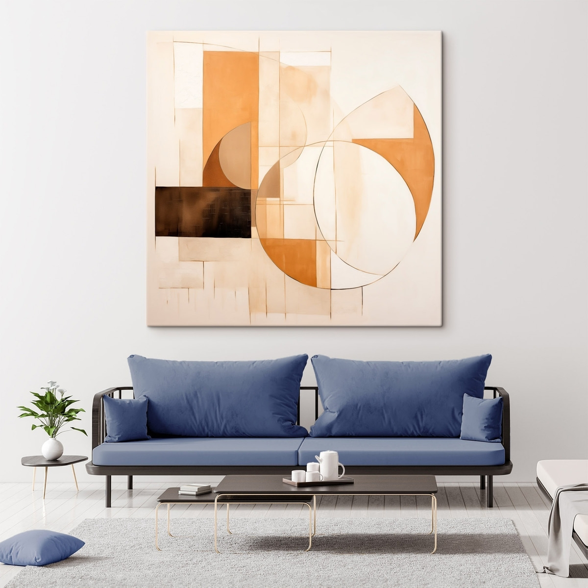 Compoziție minimalistă caldă — interior 2