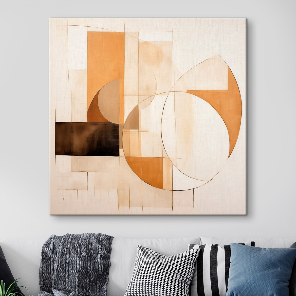 Compoziție minimalistă caldă — interior 1