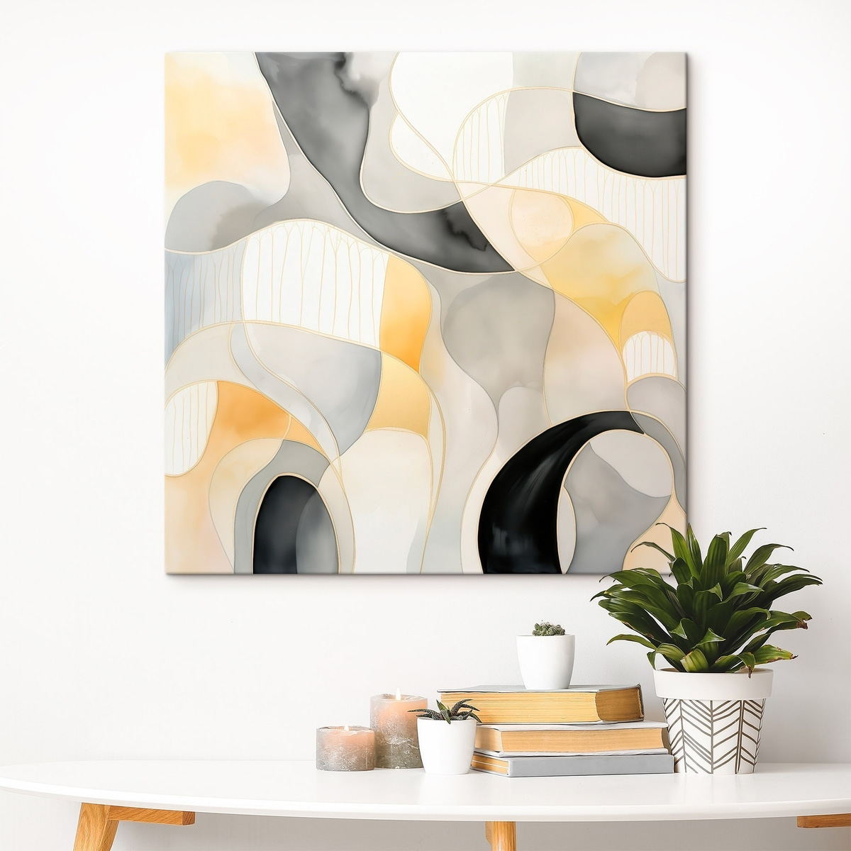 Forme ondulate în cerneală — interior 1