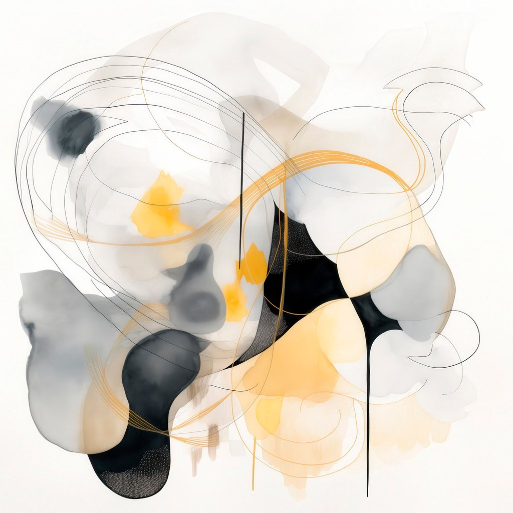 Linii și pete haotice — design complet