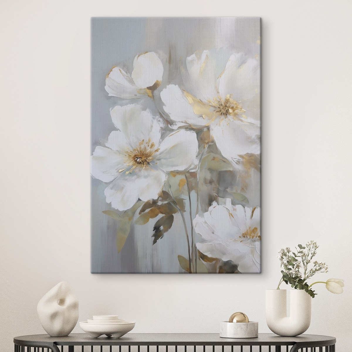 Flori abstracte, stil pictural — interior 1