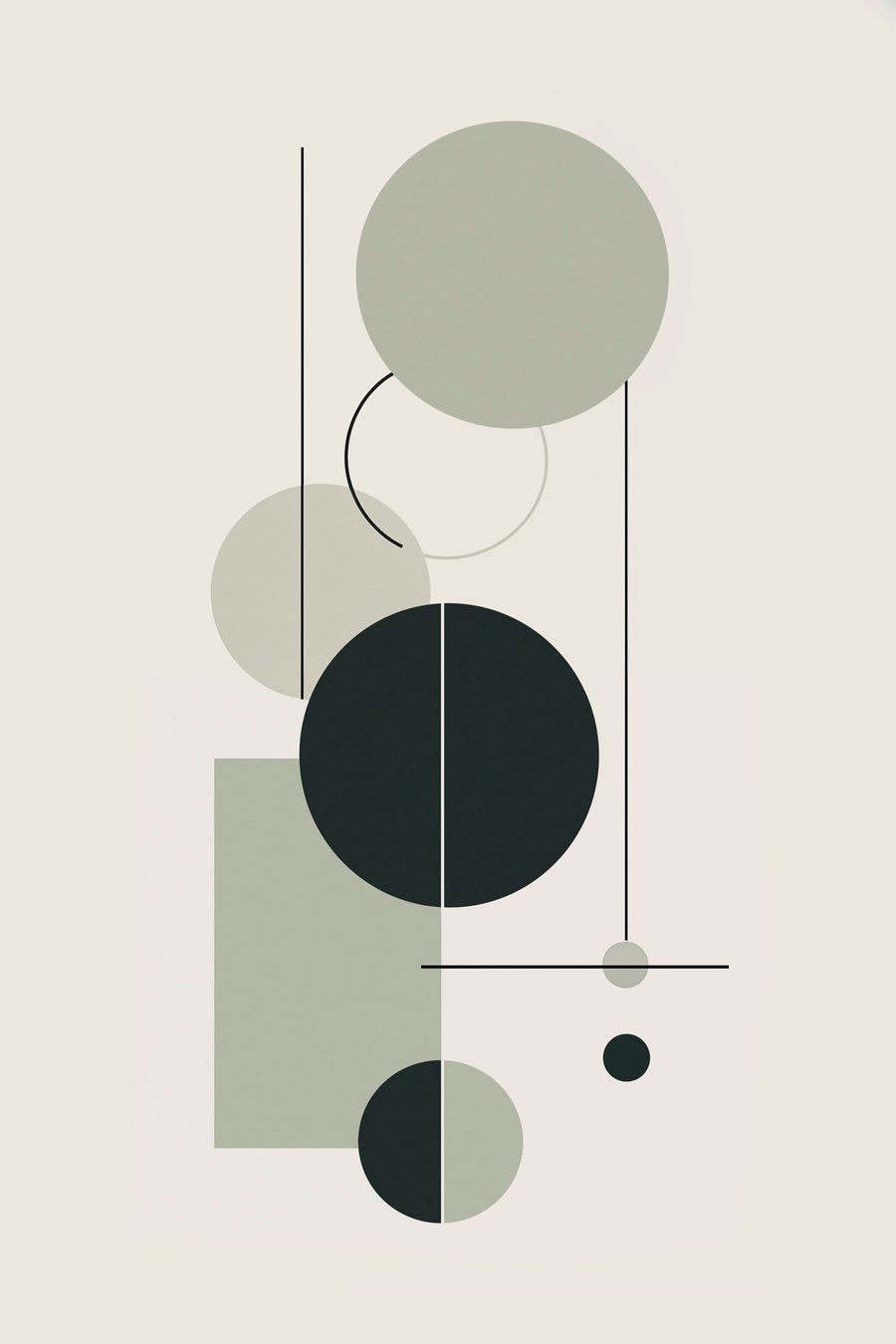 Geometrie minimalistă abstractă — design complet