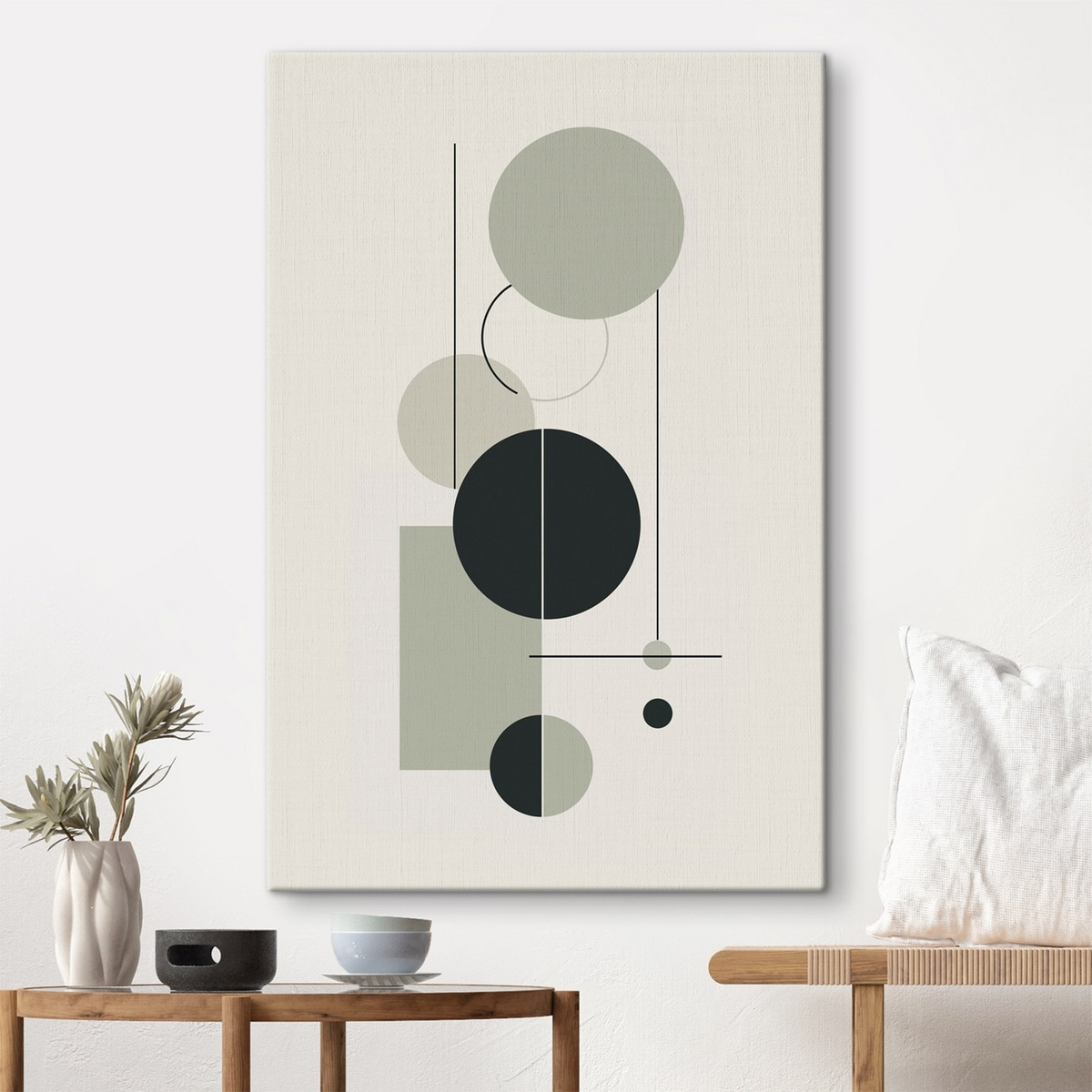 Geometrie minimalistă abstractă — interior 1