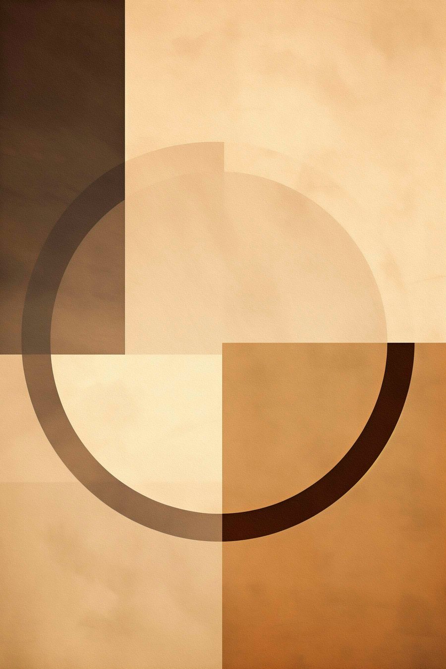 Pătrate estompate, inel — design complet