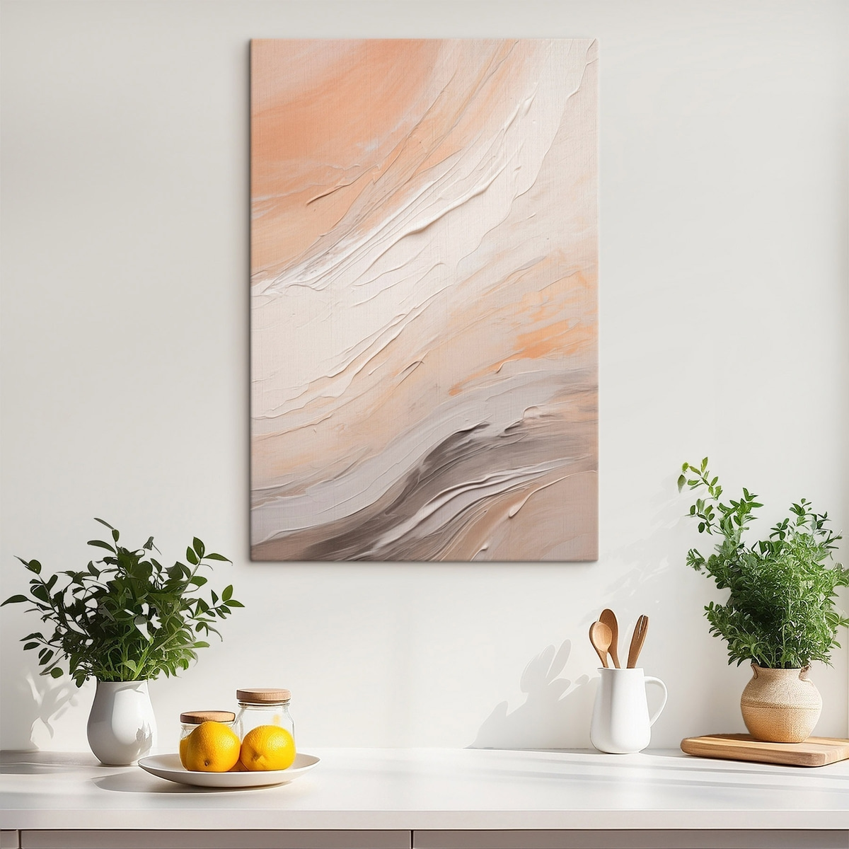 Tencuială bej cu gri — interior 1