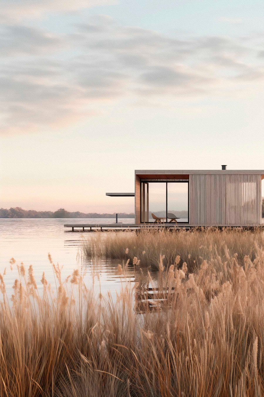 Cabană la lac — design complet
