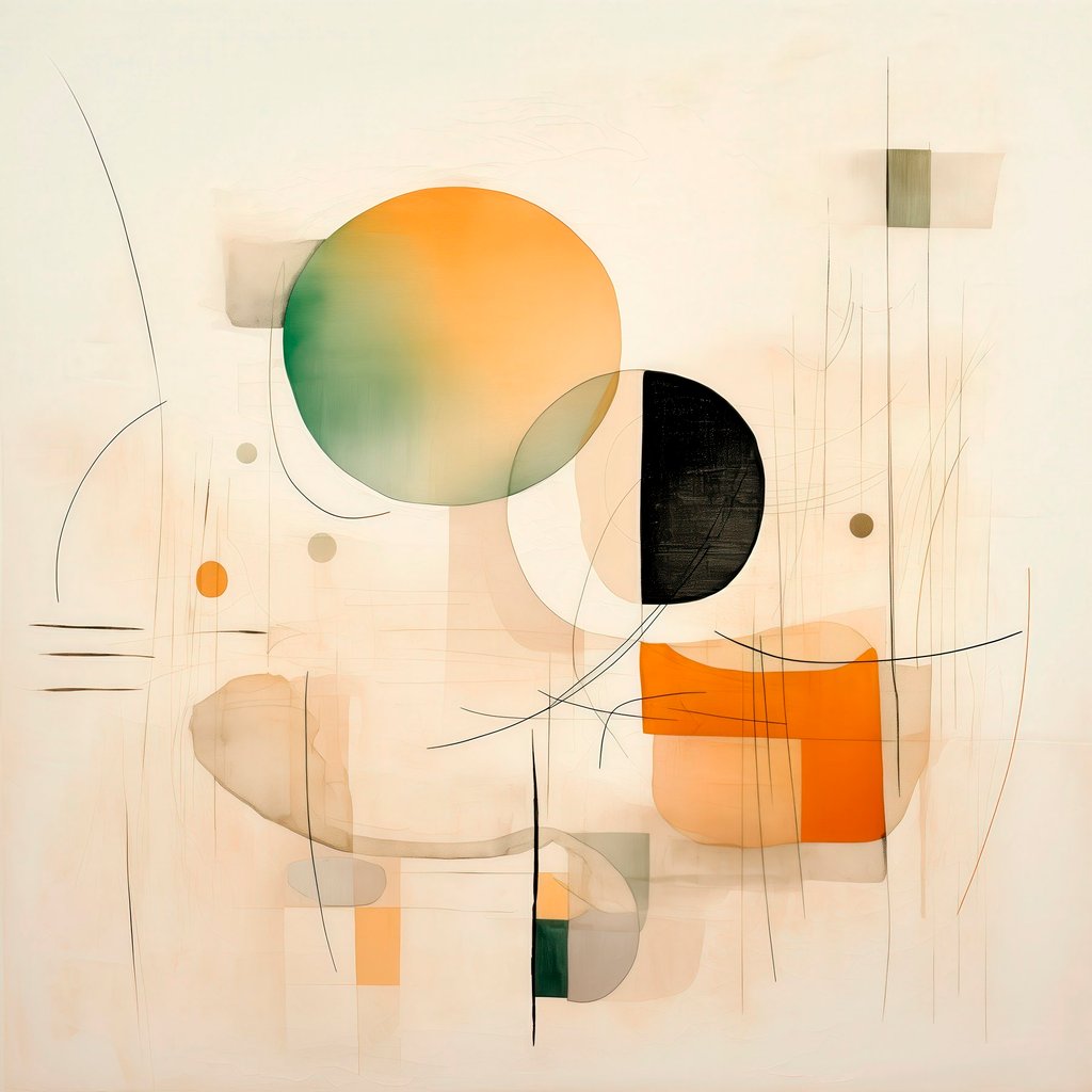 Accente geometrice blânde — design complet
