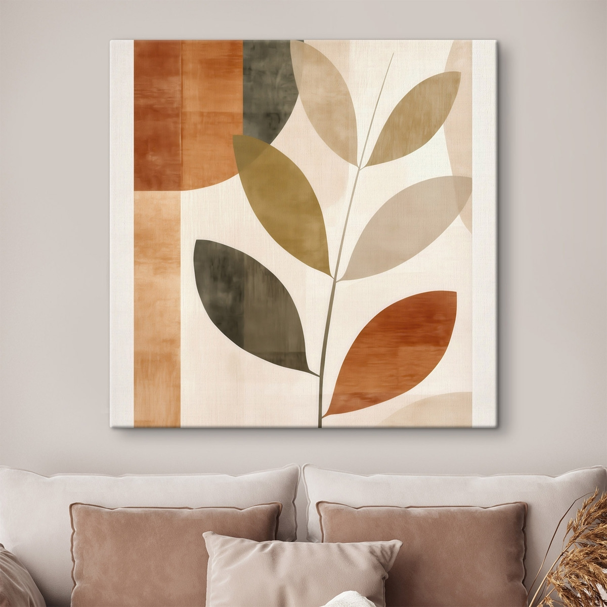 Compoziție cu frunze calde — interior 1