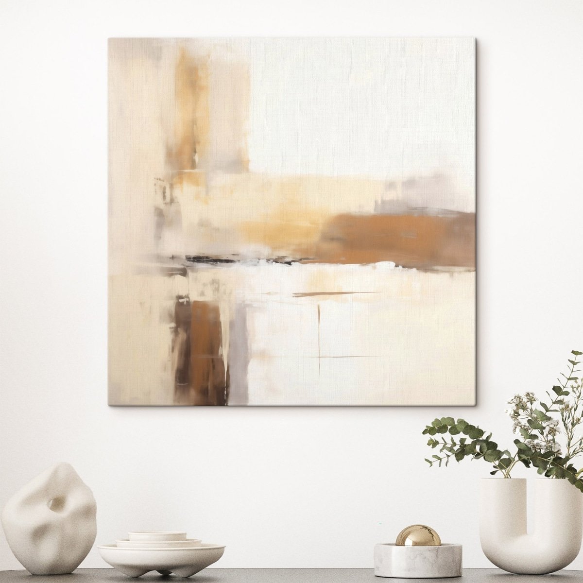 Compoziție abstractă caldă — interior 3
