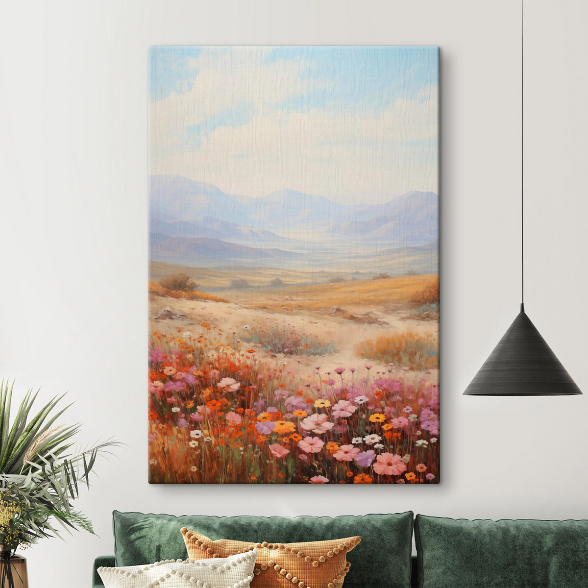 Câmp cu flori pastelate — interior 1