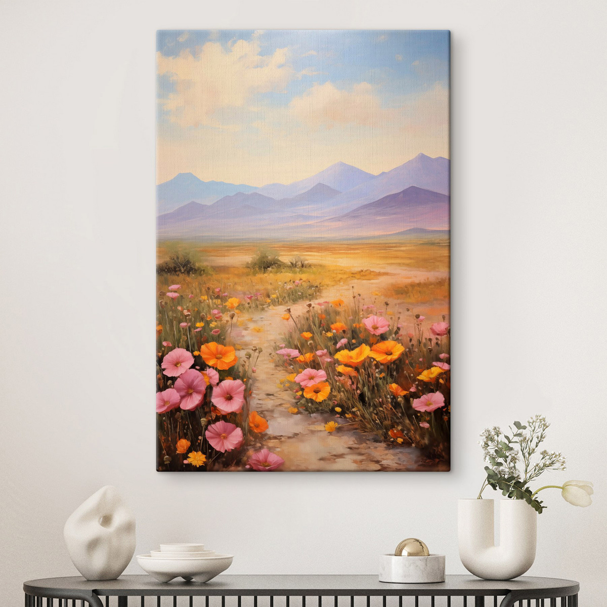 Câmp cu flori pastelate — interior 1